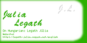 julia legath business card